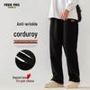 Foss Phil Men's Corduroy Loose-Fit Wide-Leg Straight Casual Pants