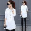 Women's Long-Sleeve Slim A-Line Lapel Shirt for Spring & Autumn - Korean Urban Style
