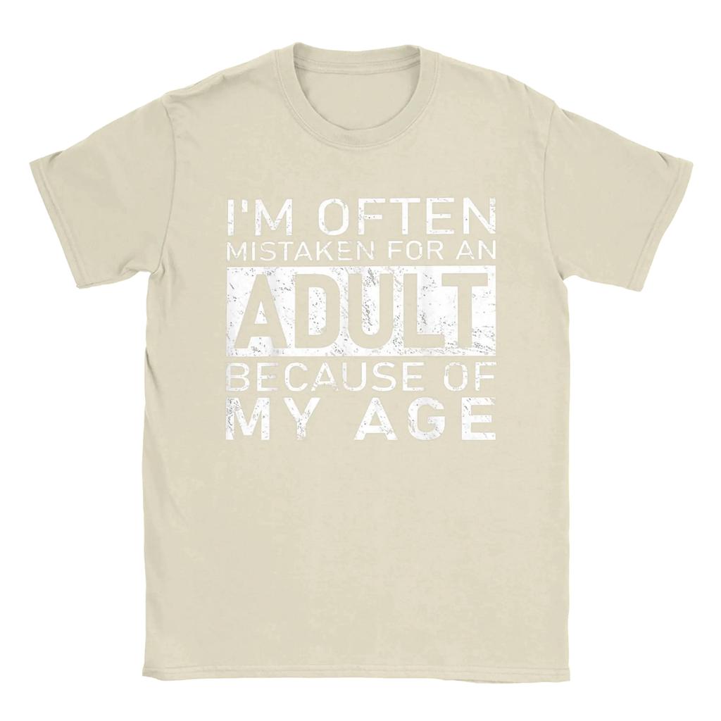 Women Im Often Mistaken for An Adult Because of My Age Fun T Shirt Tops Novelty Short Sleeve O Neck Tee Shirt Summer Graphic