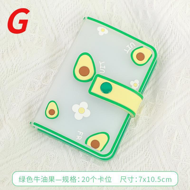 Mini Photo Album 20 Pockets 3 Inch PVC Photocard Holder Women ID Credit Card Binder Desk Accessories Organizer