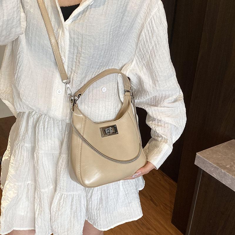 Премиальная ретро-сумка женская весна-лето 2025 новая нишевая дизайнерская сумка через плечо, сумка-мессенджер, корейская версия, портативная сумка-ведро