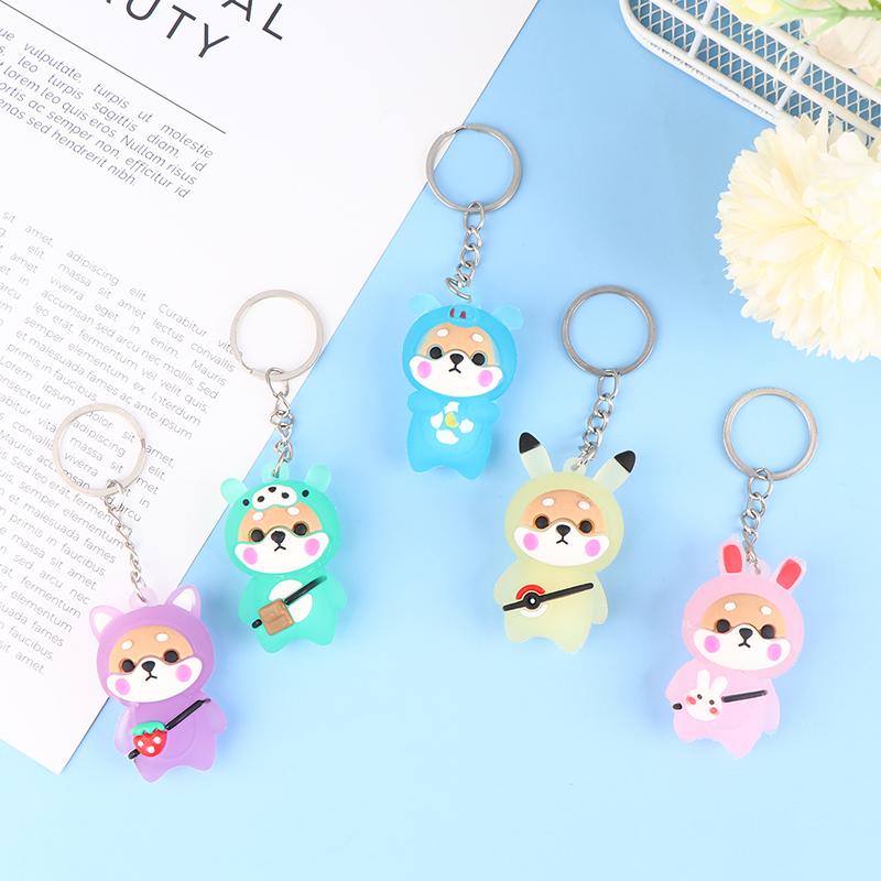 Светящийся мультяшный брелок Chaigou, сумка, подвеска, автомобиль, милый брелок для ключей, игрушечная фигурка, подвеска, коллекционные подарки для детей, креативный брелок