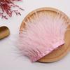 1Meter Real Pink Ostrich Feather Fringe 8-10CM Fluffy Feather Tassel Trim for Clothing Sewing DIY Dress Decoration Accessories