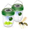 Set of 2 Solar Wasp Traps, Mosquito Trap, Fly Trap, Solar Live Trap Against Wasps, Bees, Hornets106