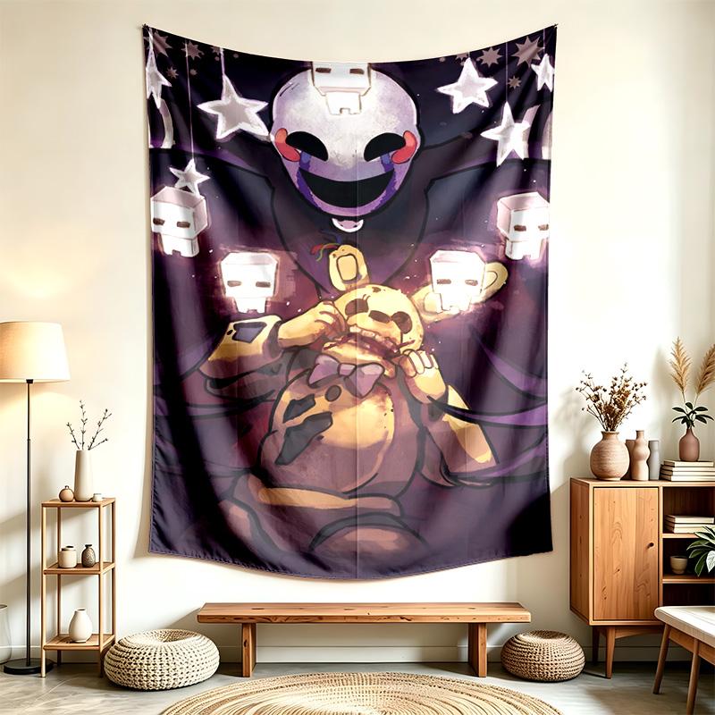 FNAF (1) Гобелен, подходящий для украшения домов, общежитий и спален. Мягкий на ощупь и идеальный подарок для друзей и семьи.