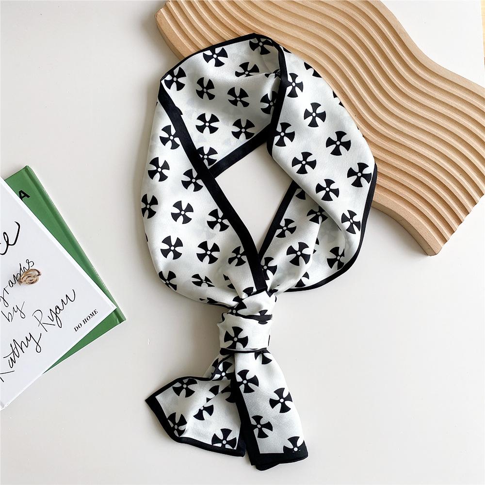 New Scarves Silk Scarves Women'S Spring And Autumn Season Long Decorative Professional Scarves Summer Thin Styles Paired With Shirts Stylish