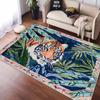 Modern Style Big Size Living Room Rugs Tiger Pattern Bedroom Carpet Soft Non-slip Mat for Kids Foldable Easy Clean Customizable