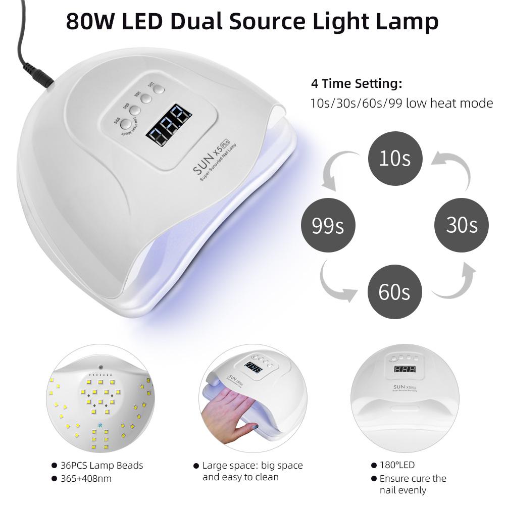 Набор гелей для ногтей PHOENIXY, профессиональный дизайн ногтей с УФ-светодиодной лампой 80 Вт, дрель для гель-лака для ногтей, набор инструментов для удаления лака для ногтей, набор инструментов для маникюра