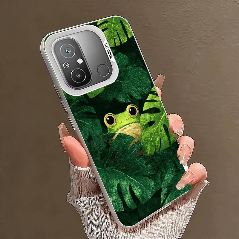 Милый Мультяшный Лягушонок Ударопрочный Чехол для Телефона для Xiaomi Poco X7 X6 X5 X3 Pro F7 Ultra M8 Redmi 15C 15 14C 13C 12C 10C 13 12 10