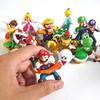 Горячие Мультяшные Куклы Аниме Фигурки Super Mario Bros Luigi Yoshi Mario Креативная Коллекционная Модель Игрушки, разработанные для Детей, Подарок на День Рождения