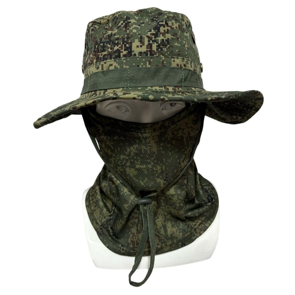 Desert Camo Sun Hat With Adjustable Fit And Quick Dry For Camping Activities