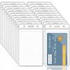 1PC Transparent ID Card Badge Holder PVC Name Card Protector Cover Simple Employee Card Case