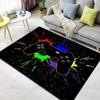 Cartoon Game Controller Decorative Rug Square Flannel Gaming Carpet Modern Home Living Room Floor Mats Bedroom Rug