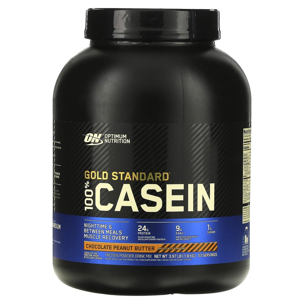 Optimum Nutrition 100% Casein Gold Standard, Chocolate Peanut Butter, 4 Lbs (1818 G)