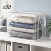 Large Capacity Storage Bag Clothes Bag, with Lid And Handles, Dustproof PVC Organizer, Transparent Container for Book Toys Thickened Composite