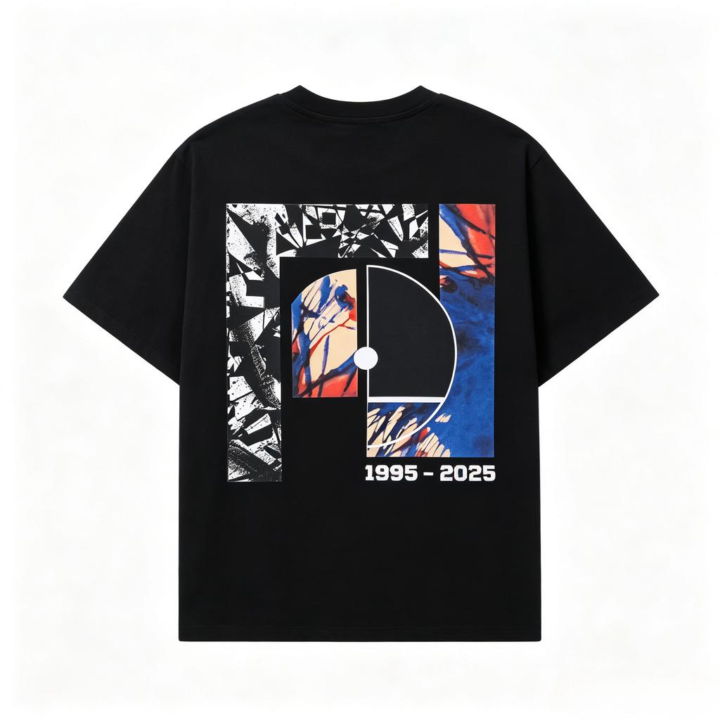 Loveland Festival 2026 Retro Vinyl Graphic T-Shirt, Y2K Geometric Techno Tee, Unisex Loose Fit Music Festival Merch