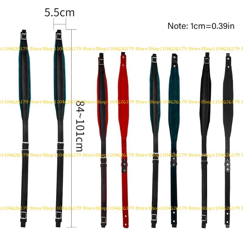 Аккордеонный ремень A1A2, Регулируемый аккордеонный плечевой ремень из ПУ-кожи, Мягкий аккордеонный ремень-шлейка для 16-120 басов