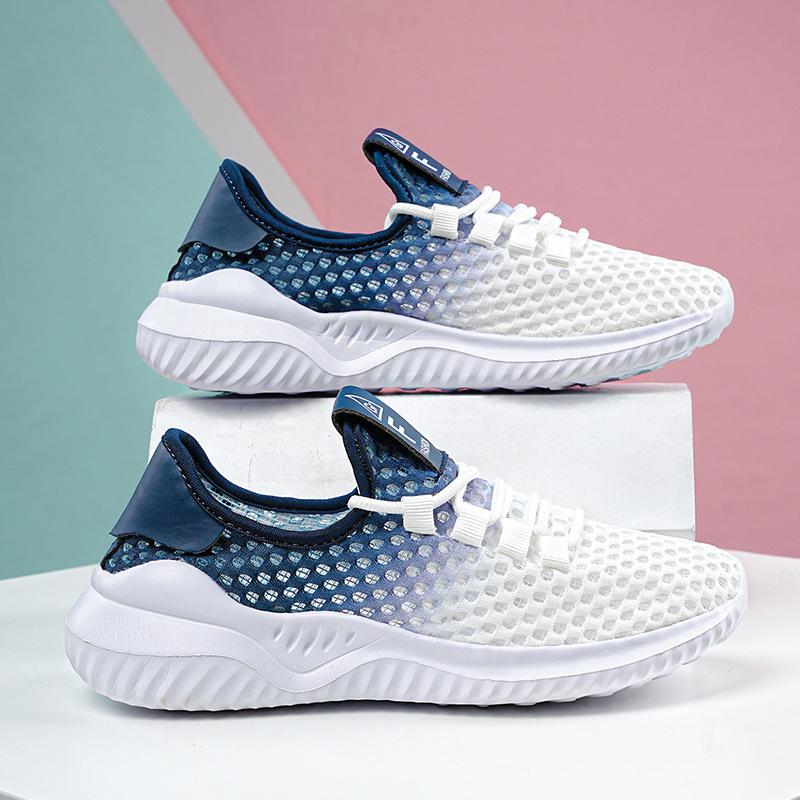Женская обувь большого размера, большая сетка, дышащая, легкая, на мягкой подошве, спортивная, для бега, женская, повседневная, нескользящая, для путешествий