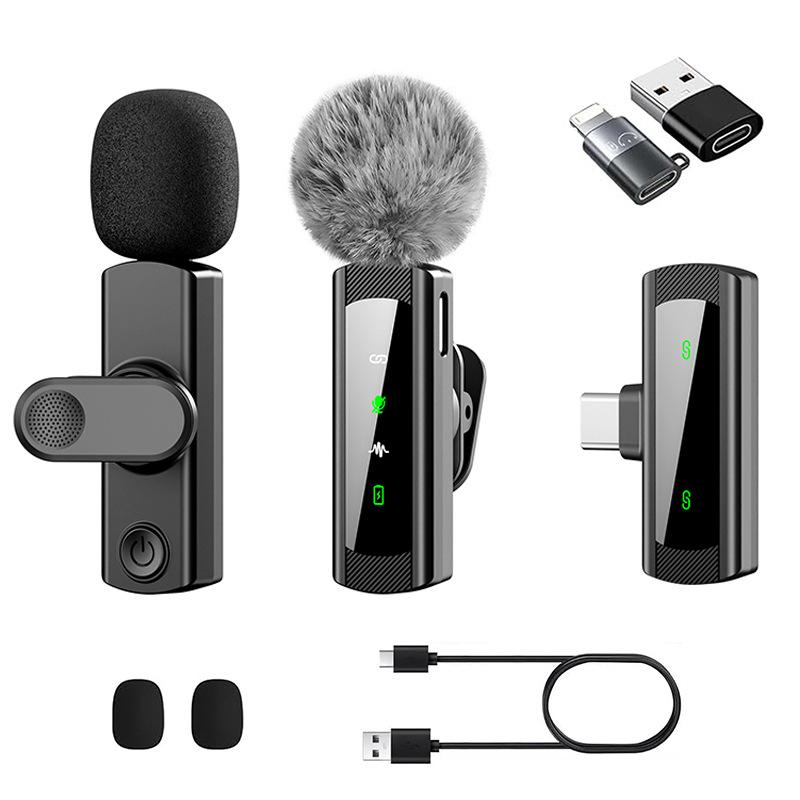 J4 Wireless Lavalier Microphone: Live Broadcast, Video Shooting, Audio Recording, Noise Reduction.