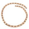 Purity 33 Pieces Germanium Necklace Pure Titanium Health Necklace Static Elimination Luxury Product [Hachi] 99.99% (Rose Gold)