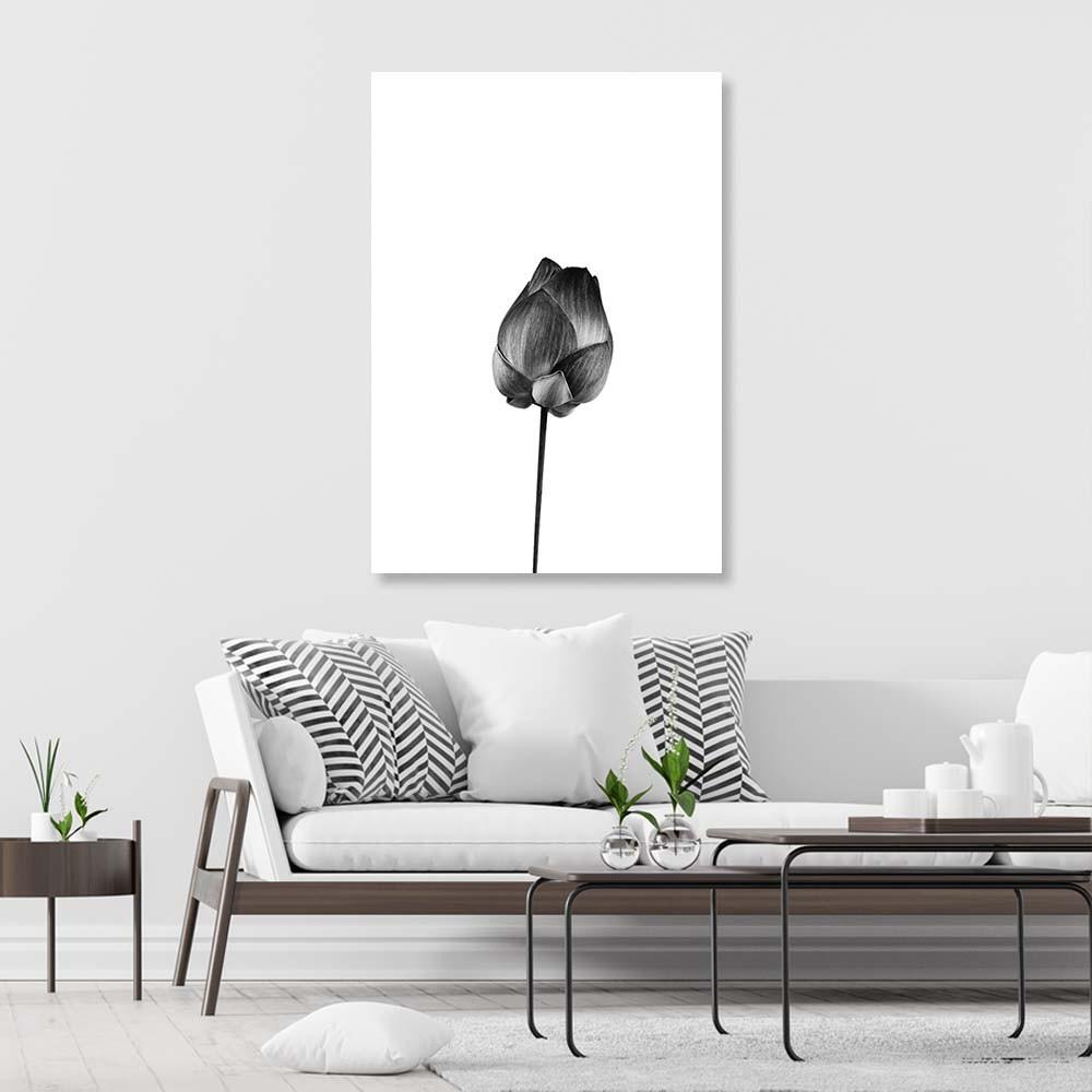 Canvas print, Flower with stem