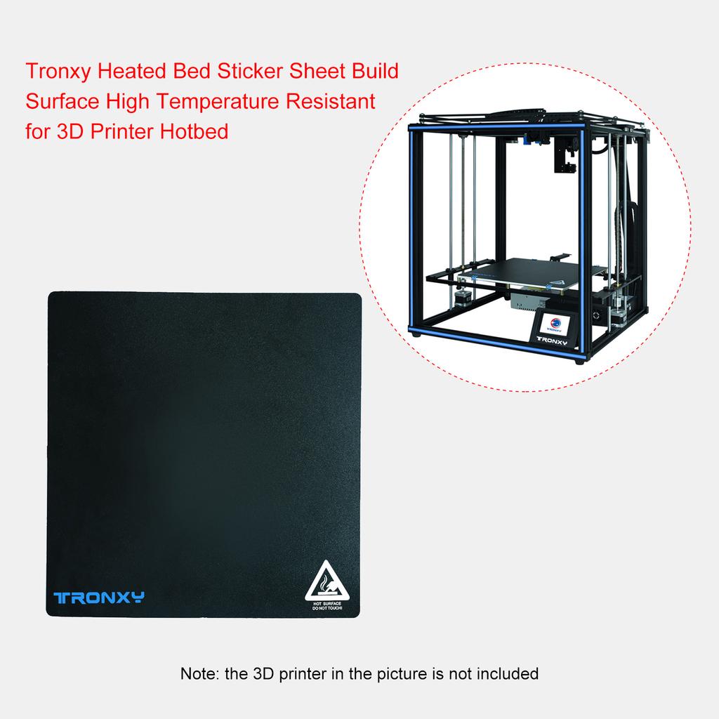 Tronxy Heated Bed Sticker Sheet Build Surface High Temperature Resistant 330*330mm/13.0*13.0in for