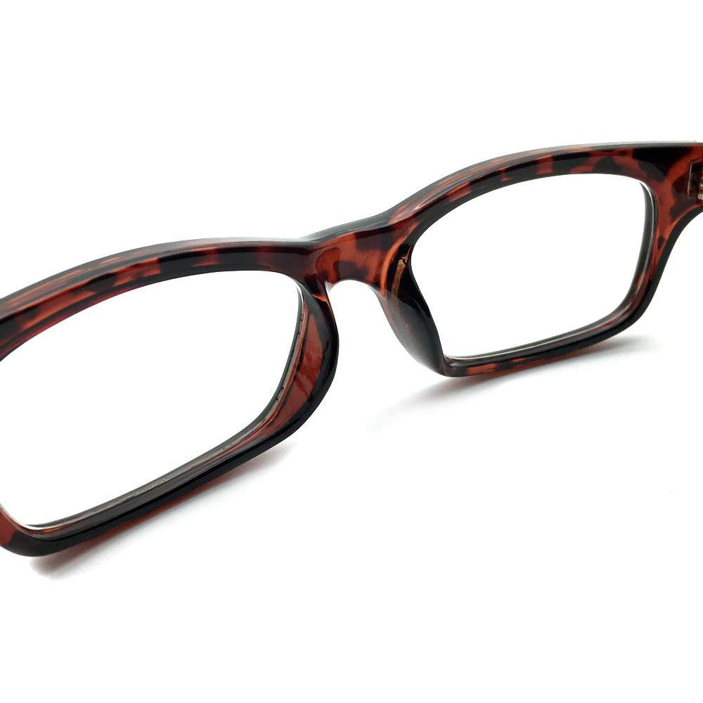 Усиленные квадратные солнцезащитные очки Квадратные Черепаховые x Прозрачные [SPEED ADDICT] (Усиленные солнцезащитные очки)