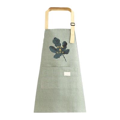 Хлопково-льняной фартук Кухонный Бытовой Дышащий -foulin Жилет для готовки Женская Рабочая одежда