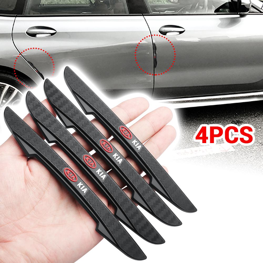 AANI1 4pcs Car Door Edge Protector Stickers Anti Collision Strips For Kia Rio Picanto Sportage Niro Morning Ceed ProCeed Optima Seltos