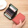Anti-Demagnetization Zipper Wallet: Unisex Compact Card Sleeve with Multiple Card Slots, Bank ID Holder, Large Capacity, and Driver's License Pocket