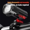 Solar Power Bike Front Lamp USB Rechargeable Cycling Flashlight Waterproof 3 Level Dimmable for Cycling Accessories Night Riding