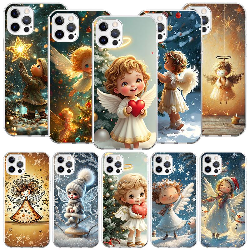 Cute Elf Angel Girls Phone Case for Apple iPhone 17 Air 16 15 Plus 14 + 13 Mini 12 11 Pro Max 7 8 SE 16Max Soft Shell Cover Coqu