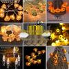 Halloween Skull & Spider String Lights - Outdoor Decorative Pumpkin Lighting