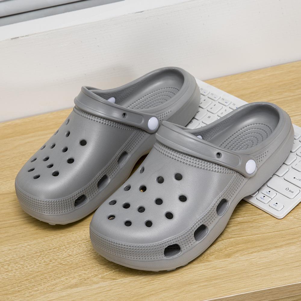 Классические туфли с отверстиями мужские и женские парные туфли супермягкая верхняя одежда нескользящая толстая подошва обувь с закрытым носком крутые шлепанцы