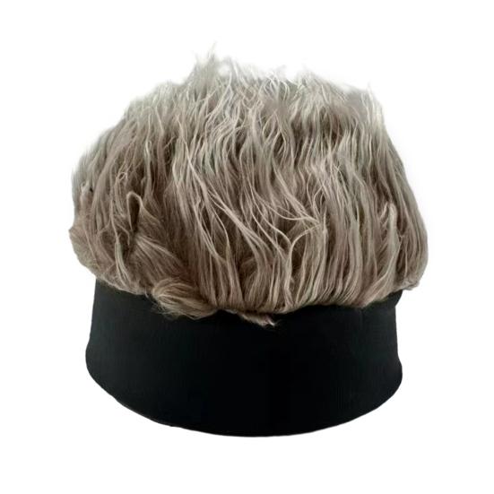 Cosplay Wig Hat Beanie Cap Super Soft High Elastic Breathable Indoor Outdoor Holiday Party Knitted Beanie Hat