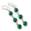 Natural Chrome Diopside Gemstone 925 Sterling Silver Jewelry Earring 2.48" S9l20