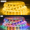 5V Solar LED Light Strip High Density Waterproof Flexible Ribbon Lamp Colorful Warm White 320LEDs/M 3M 5M 10M 20M Garden Decor
