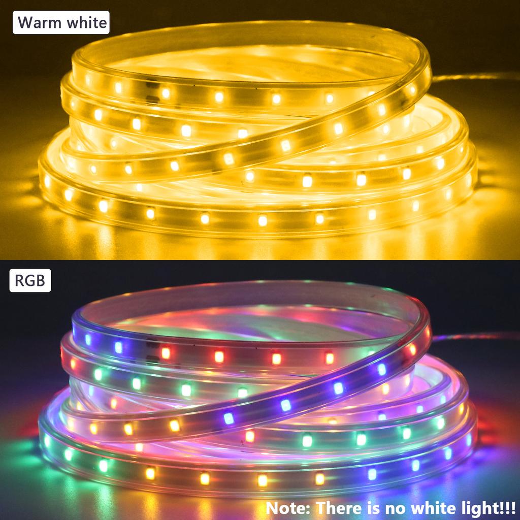 5V Solar LED Light Strip High Density Waterproof Flexible Ribbon Lamp Colorful Warm White 320LEDs/M 3M 5M 10M 20M Garden Decor