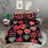 Серия «День святого Валентина» 3D цифровое полиэстеровое трехкомпонентное одеяло, чехол, постельное белье, пододеяльник, наволочка
