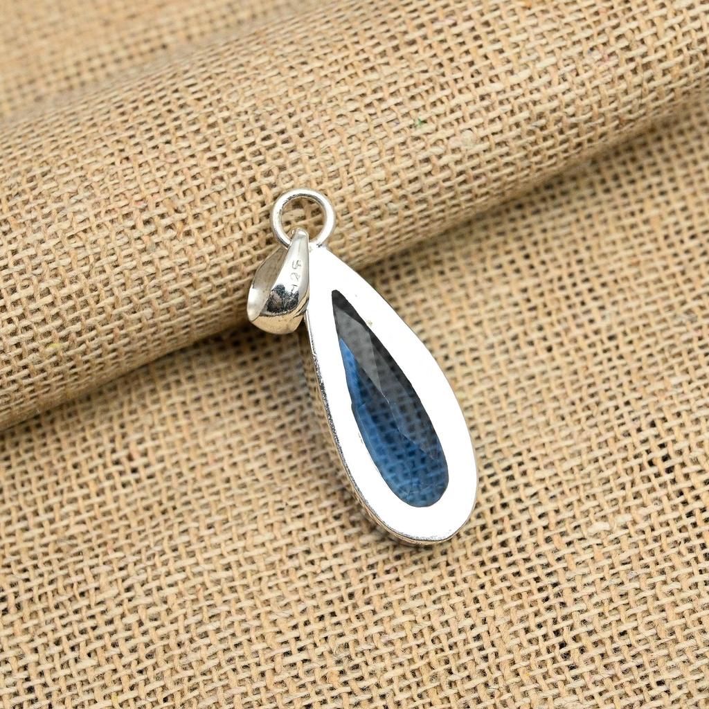 Красивый танзанит, ювелирные изделия ручной работы из стерлингового серебра 925 пробы, прекрасный кулон для нее