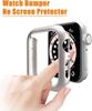 Cover For Apple Watch Case 6 se 5 3 44mm 40mm 42mm 38mm Accessories PC Screen Protector bumper iWatch series 7 8 41mm 45mm Case