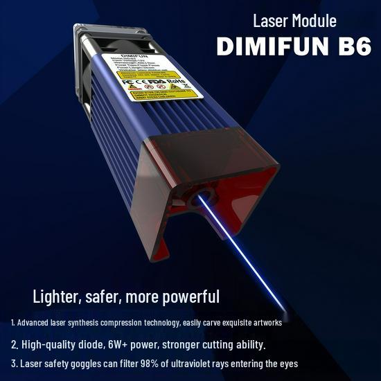 Высокомощный синий лазерный модуль 40 Вт 450 нм для резки и гравировки