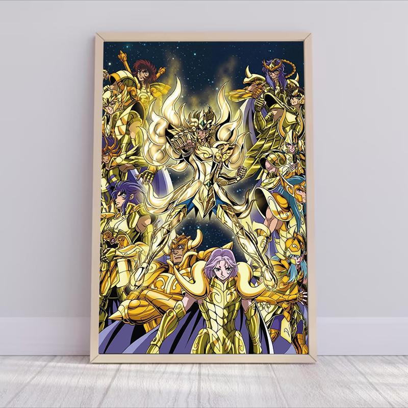 Saint Seiya Anime Poster Home Decoration Posters for Wall Decoration Painting on Canvas Decorative Paintings Room Decor Art the