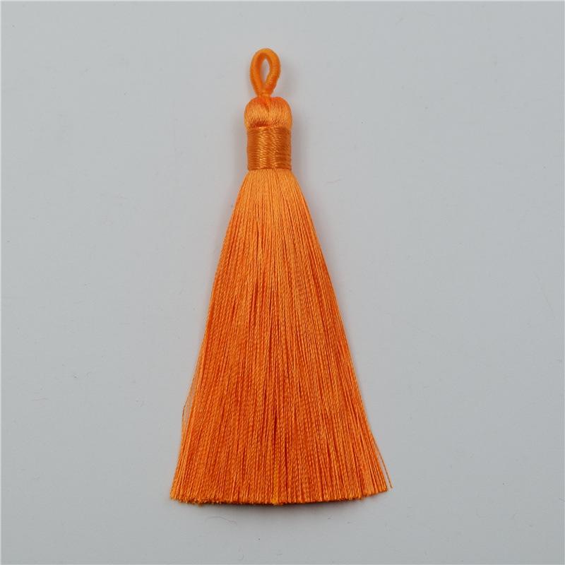 Подвеска-кисточка из гладкого полиэстерового шелка своими руками с коротким подвесным кольцом для ювелирных изделий