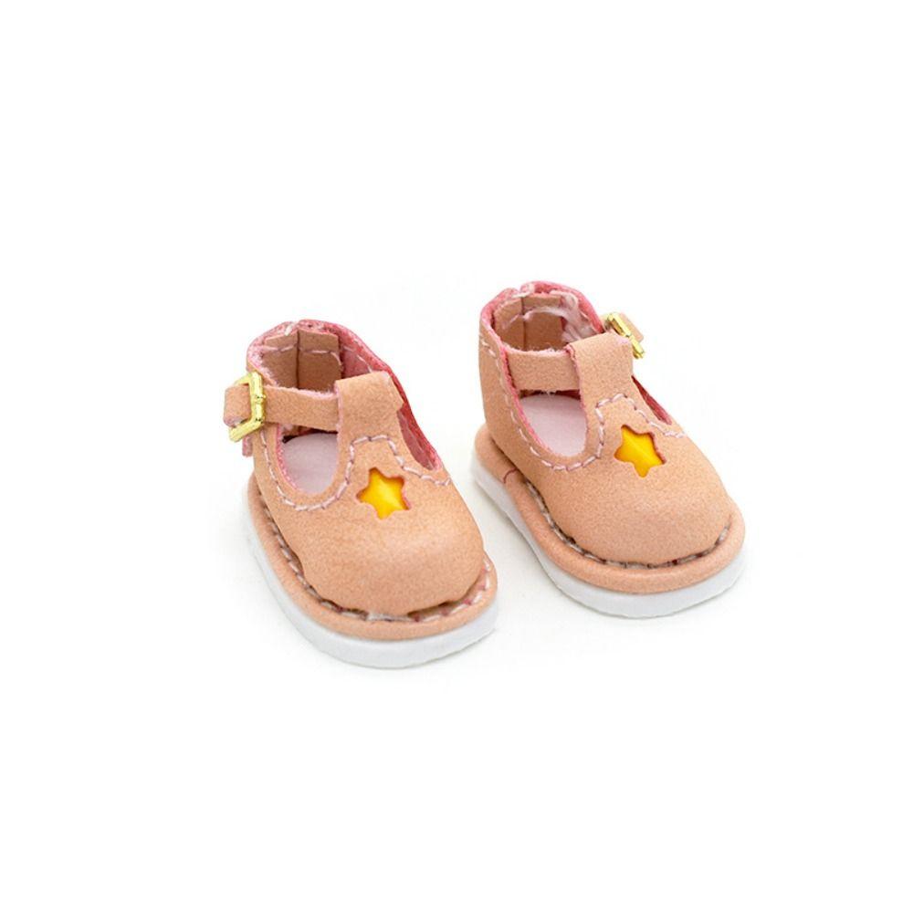 1 Pair Mini 1/8 Bjd Doll Leather Shoes High-top 1/8 Bjd Doll Boots Obitsu 11 Doll Boots Holala