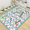Snakes and Ladders Game Pattern Carpet Non-slip Home Living Room Sofa Area Rug Children's Early Education Institutions Floor Mat