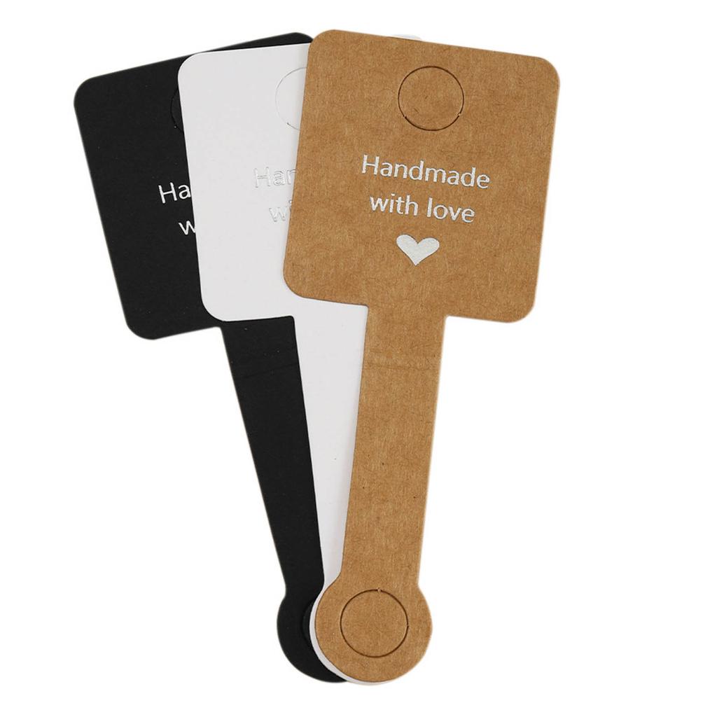 Портативные самоклеящиеся карточки для демонстрации Крафт-бумага Демонстрационные складные бирки для ювелирных изделий для DIY-проектов и демонстрации продукции