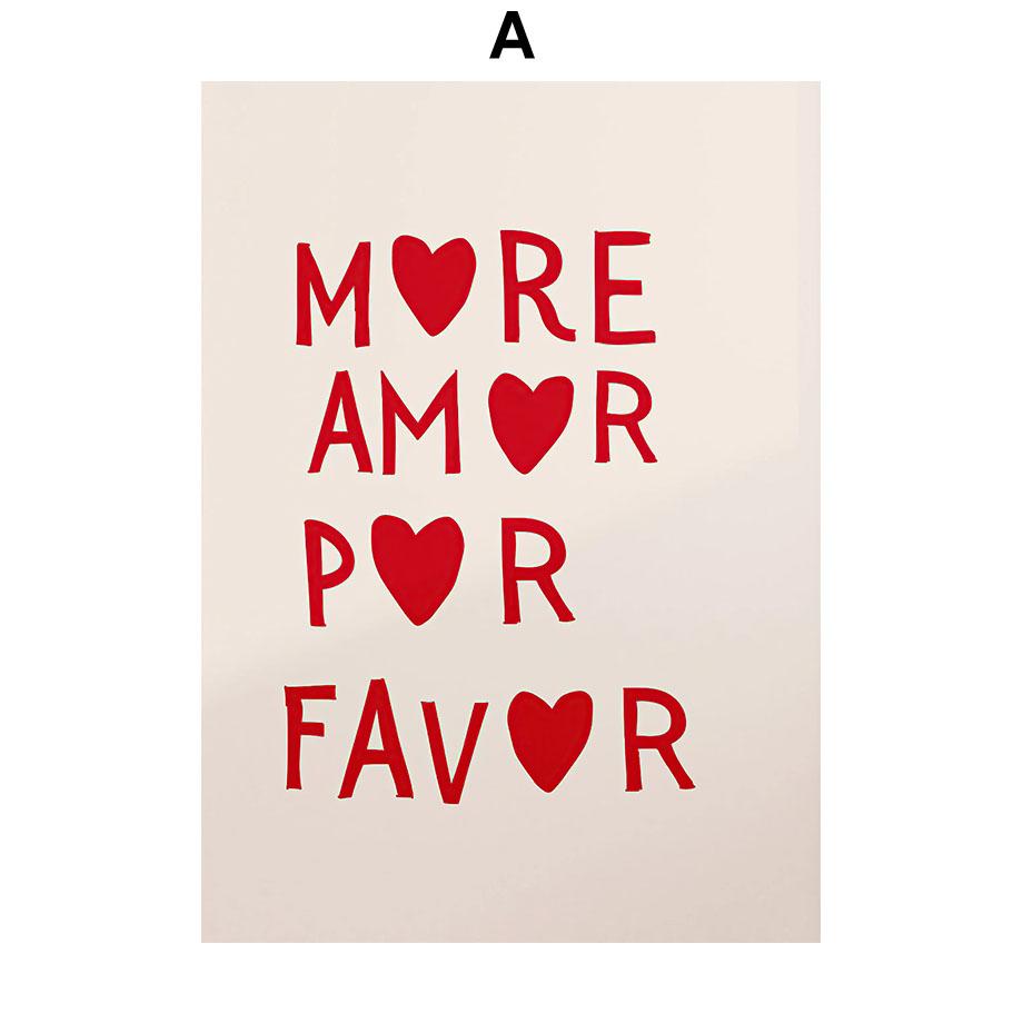 Семейные цитаты настенные художественные постеры любовь принты сердца украшения скандинавский минималистский рисунок холст картина спальня гостиная декор