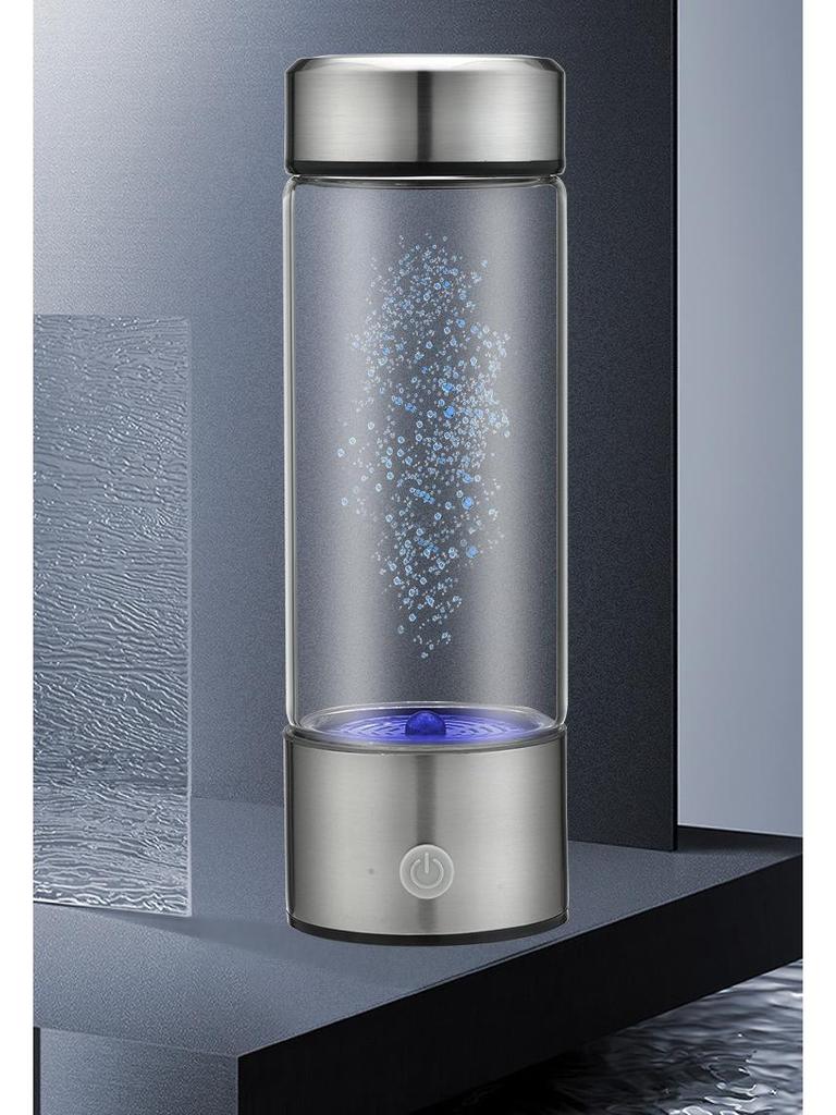 High-Concentration Hydrogen-Rich Water Cup with Electrolysis and Inhalation Features