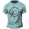 Men T Shirt 3d Print Smiley T Shirt Short Sleeved Oversized Streetwear Tees Summer Casual New Fashion Men's O Neck Top Pullover